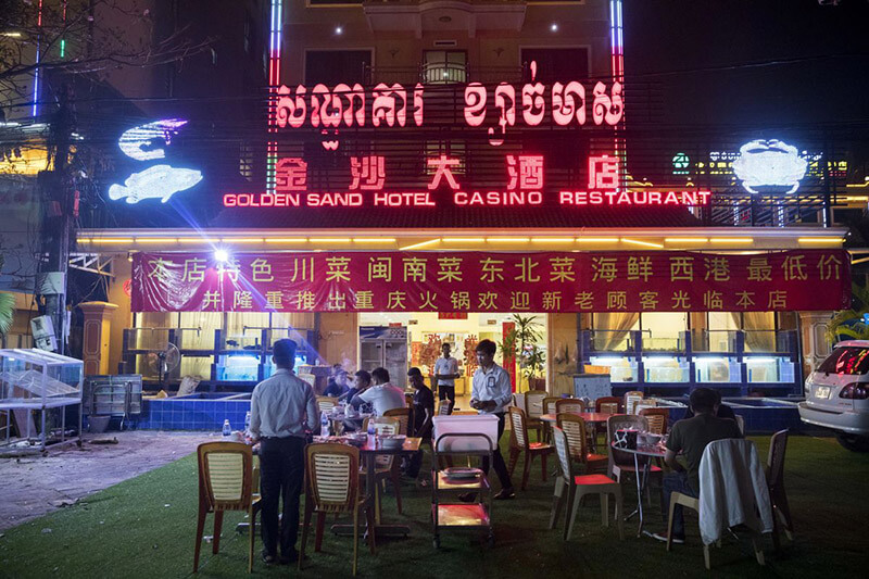 A casino in Sihanoukville, Cambodia. The town has become a target for criminal activity after a crackdown on gambling. (Image: Bloomberg)