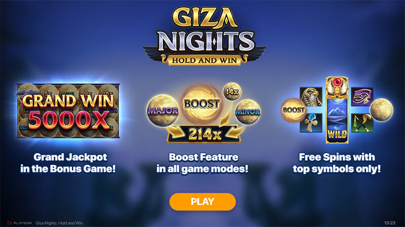 Giza Nights: Hold and Win - Features & Bonus Games