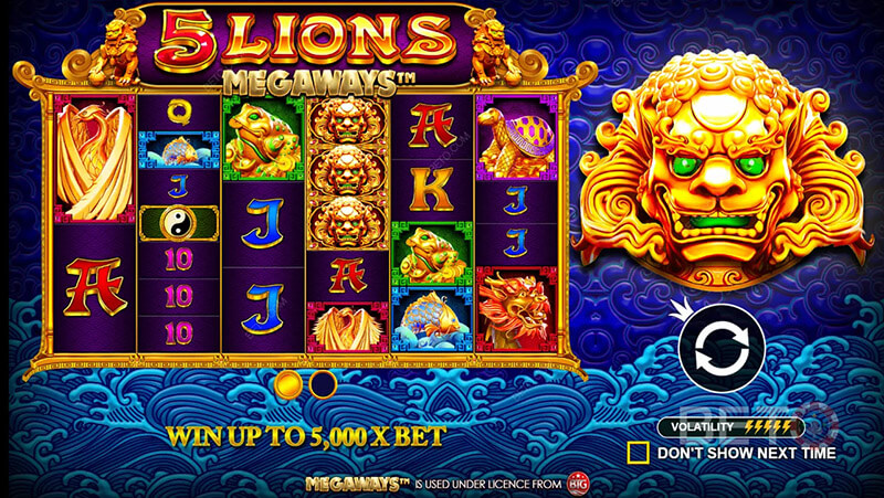 5 Lions Megaways - Pragmatic Play - a game which brings rich culture of Asia into a casino slot