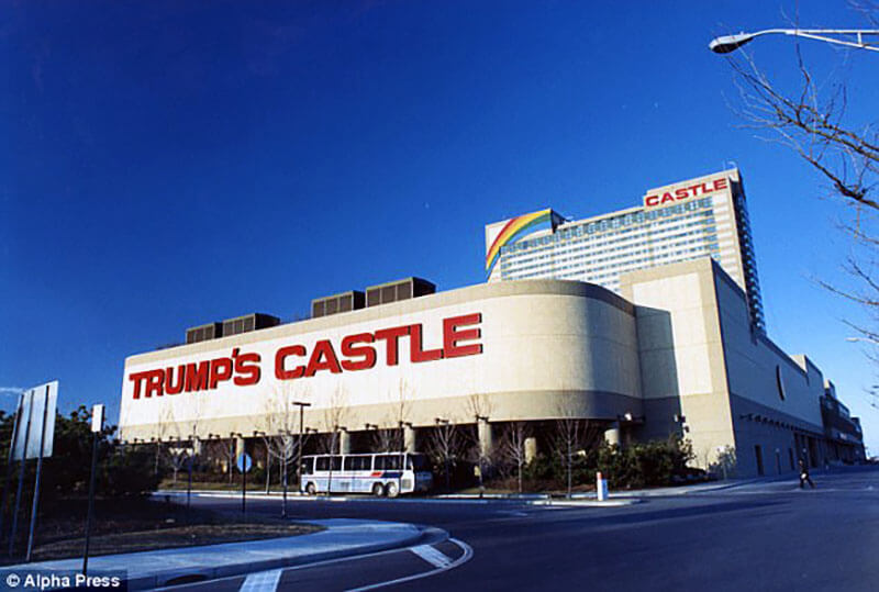 تصویری از کازینو مشهور ترامپ ملقب به قلعه (Trump Castle) محل در آمریکا