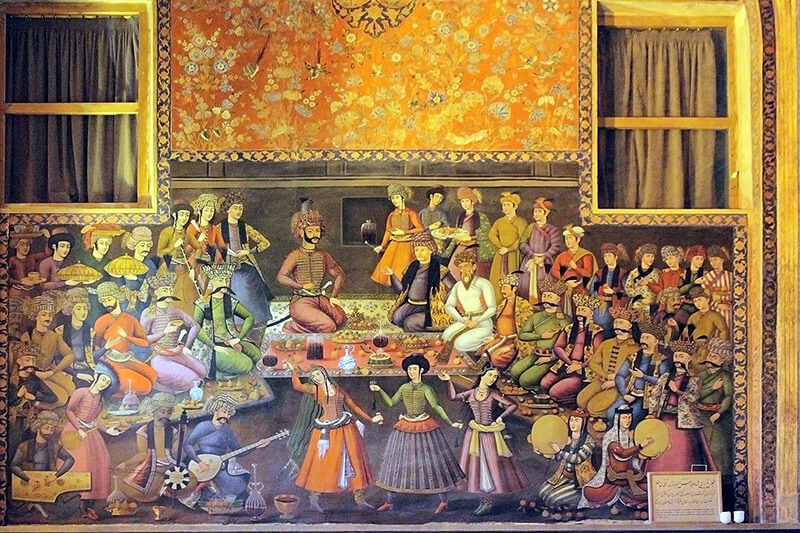 نقاشی نمادین از برگزاری مراسم جشن نوروز