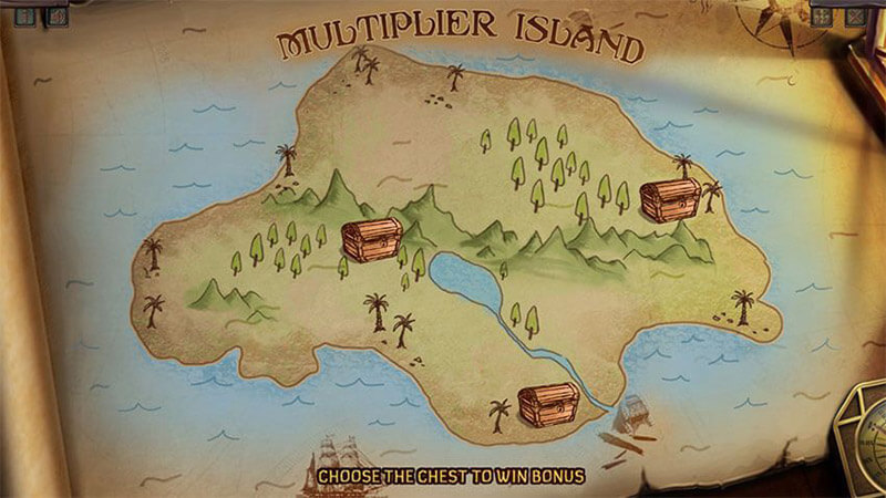 تصویر نقشه گنج جزیره ضریب بازی اسلات کاپیتان دزدان دریایی